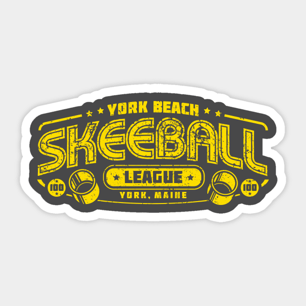 York Beach Skeeball League Sticker by SMcGuire